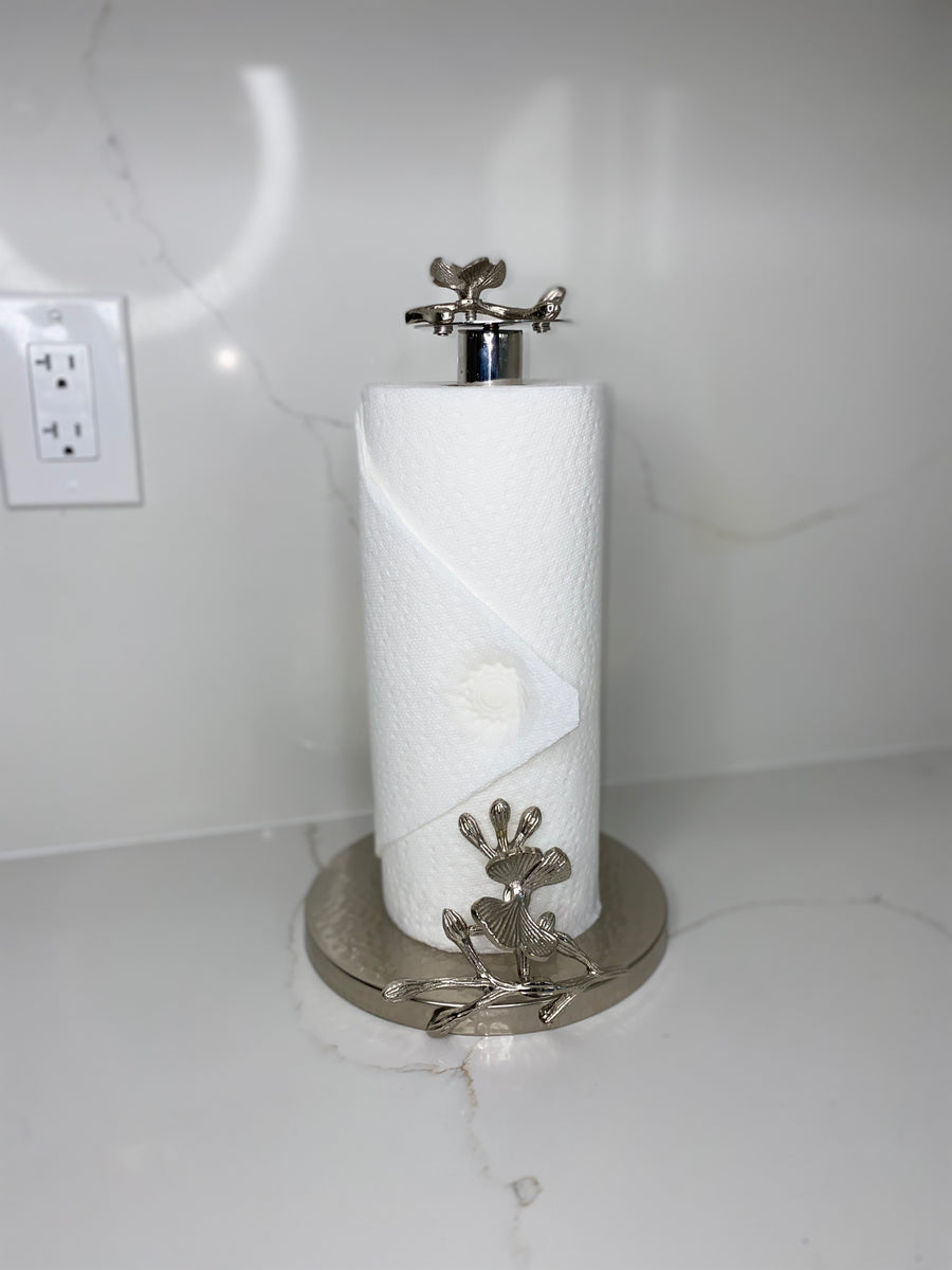 Silver Butterfly Paper Towel Holder – MGallerieDecor